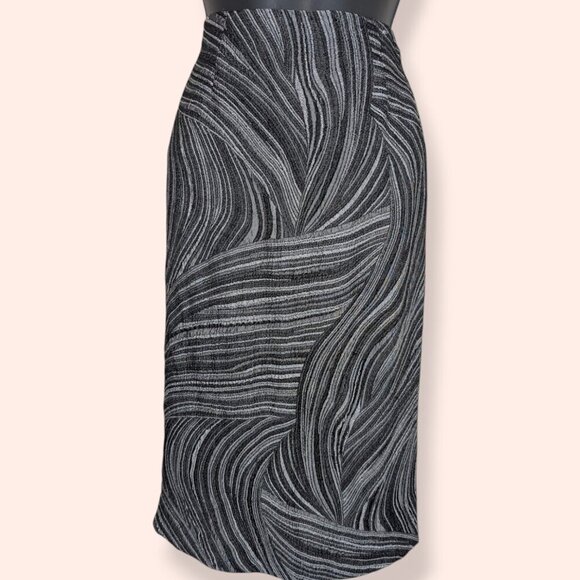🍁Scapa Lauren Perre Metallic Swirl Pencil Skirt - Picture 3 of 7